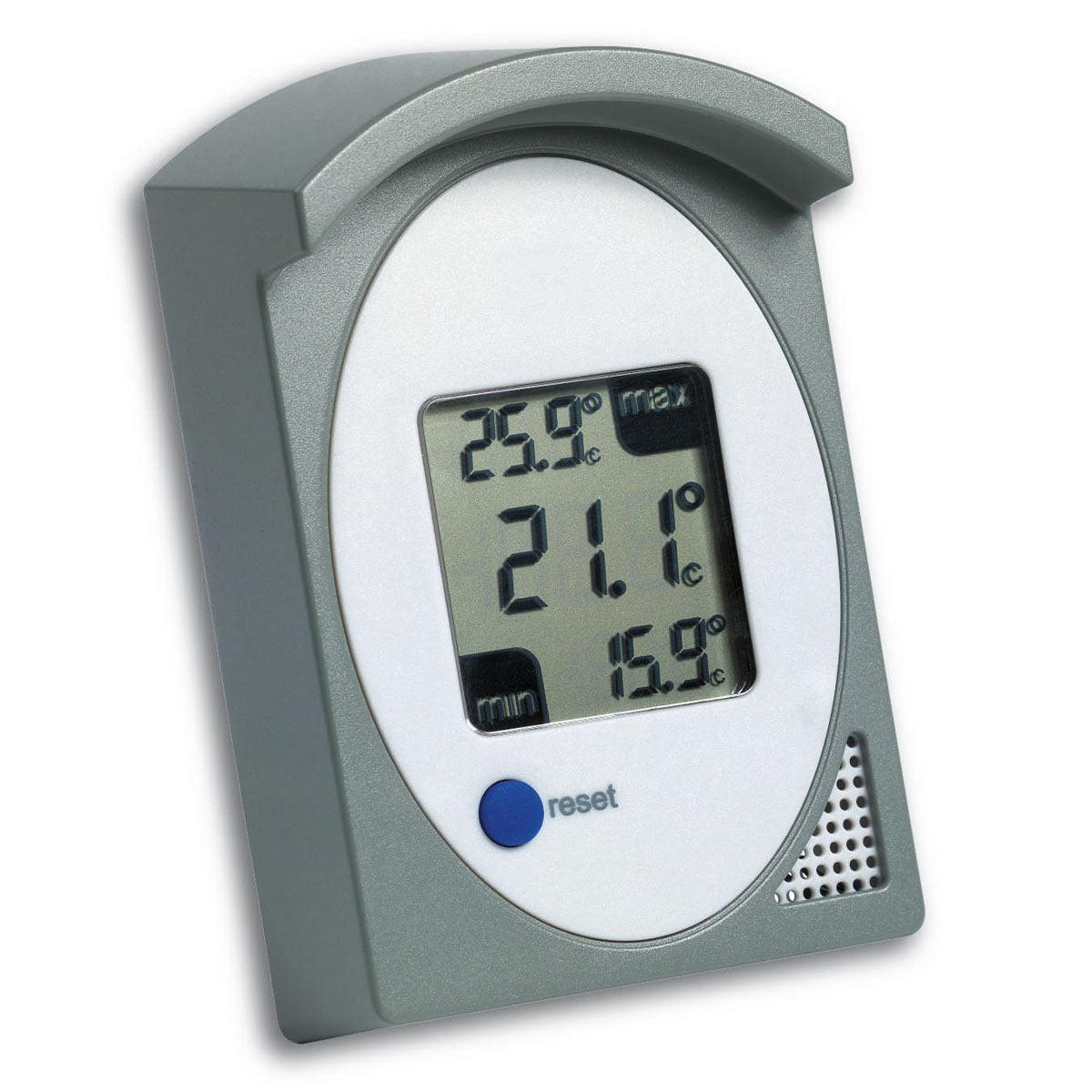 TFA Small White Digital Indoor & Outdoor Thermometer