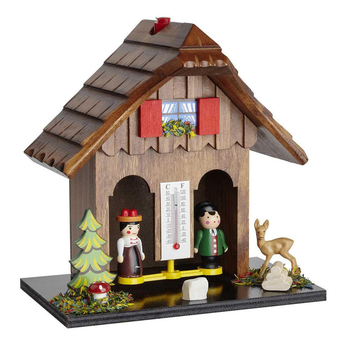 TFA Wooden German Weather House - The Temperature Shop