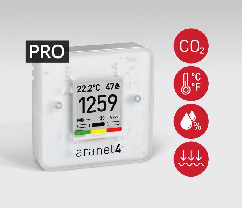 Aranet4 PRO CO2 Sensor - The Temperature Shop