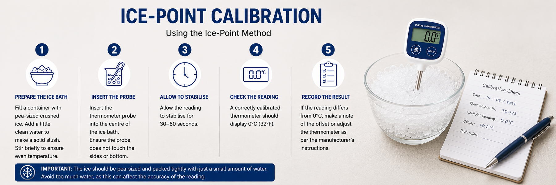 🧊 The Ice-Point Method: Simple, Reliable Thermometer Calibration