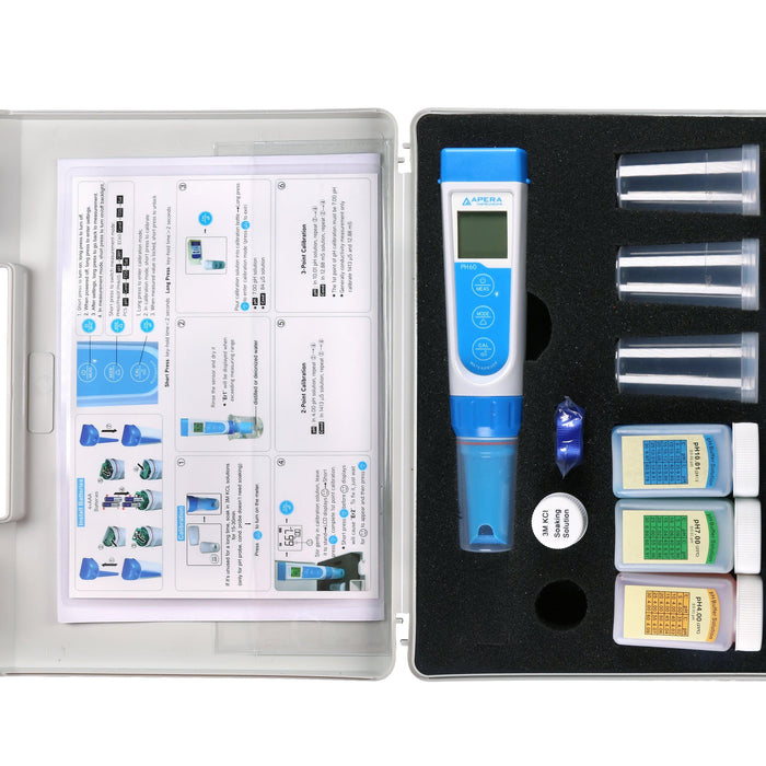 Apera PH60 Premium Pocket pH Tester Kit - The Temperature Shop