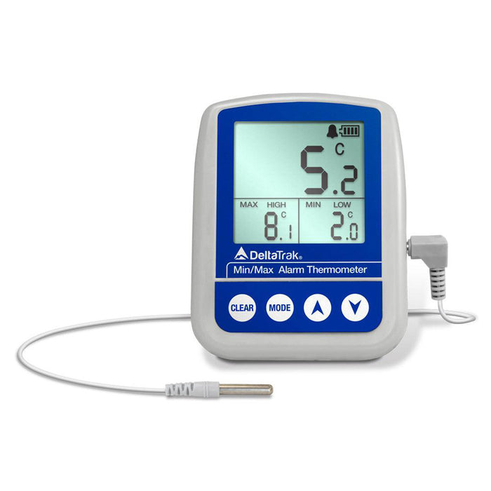 DeltaTrak FlashCheck® Min-Max Alarm Digital Thermometer