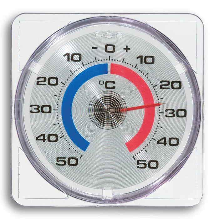 Analogue indoor thermometer made of beech