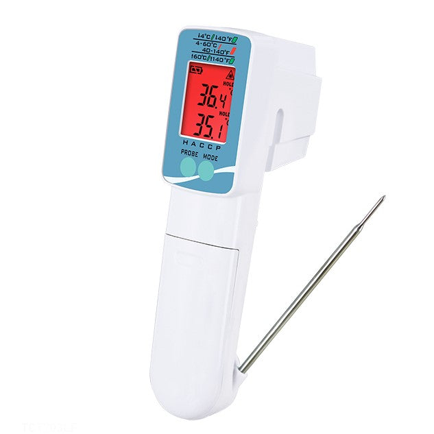 Temperature. Shop Digital Infrared Thermometer with Thermocouple Probe HACCP — The ...