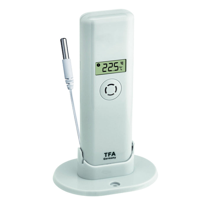 TFA WeatherHub Temperature Transmitter with Waterproof Cable Sensor