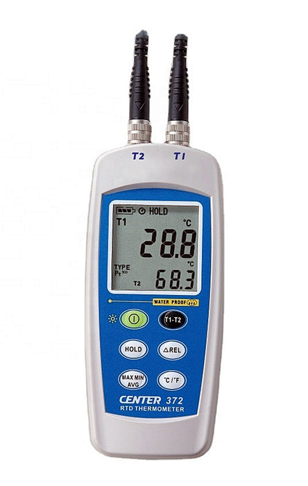 Center 372 Dual Probe RTD Thermometer