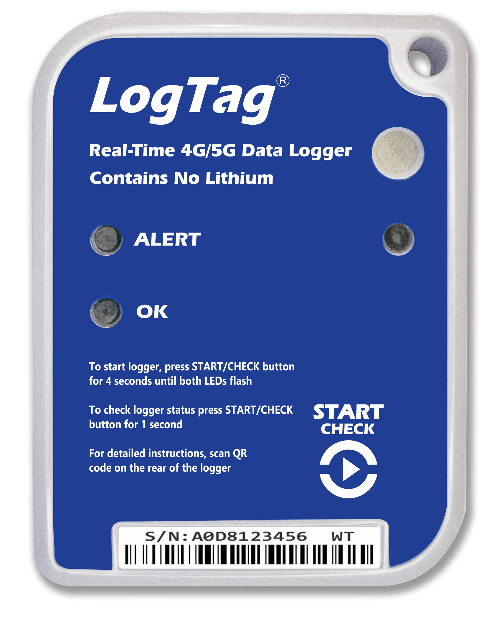LogTag LT5GEO Logger with GPS, Temperature, Humidity, Shock, and Light ...