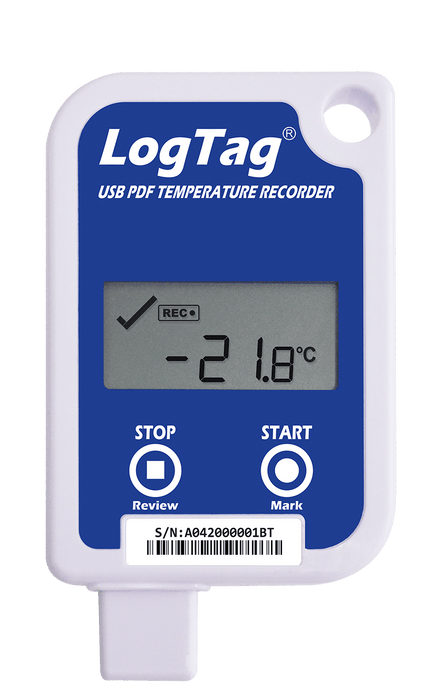 LogTag USRID-16 Single-Use USB PDF Logger with LCD