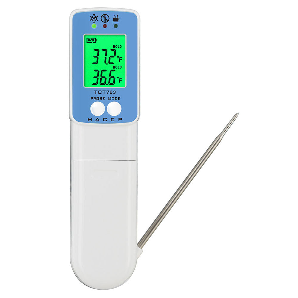 Digital Infrared Thermometer with Thermocouple Probe HACCP — The