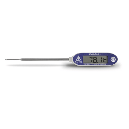 DeltaTrak Jumbo Digital Waterproof Thermometer with Needle Tip - The Temperature Shop