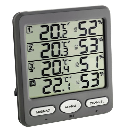 TFA KLIMA-MONITOR Wireless Thermo-Hygrometer with 3 Transmitters - The Temperature Shop