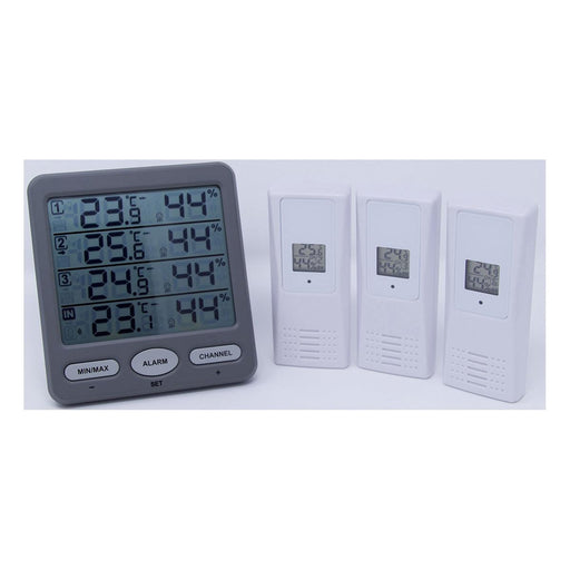 TFA KLIMA-MONITOR Wireless Thermo-Hygrometer with 3 Transmitters - The Temperature Shop