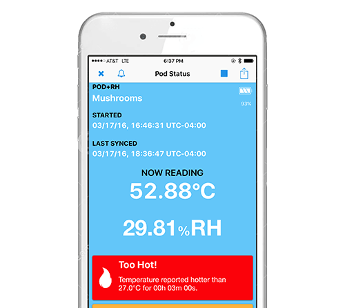 Verigo Pod PB3 Bluetooth Temperature Data Logger - The Temperature Shop