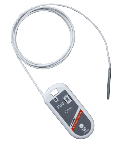 Verigo Pod Cryo PG1 Bluetooth Temperature Data Logger With Probe - The Temperature Shop