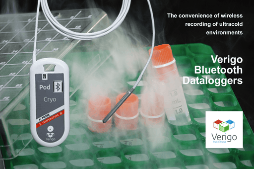 Verigo Pod Cryo PG1 Bluetooth Temperature Data Logger With Probe - The Temperature Shop